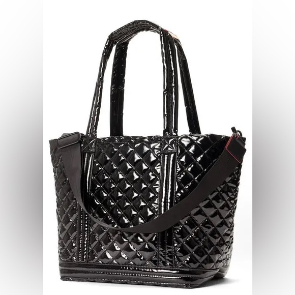 MZ Wallace Handbags - ⭐️ MZ Wallace Medium Empire Tote Bag Quilted In Black Liquor NEW ⭐️RARE
